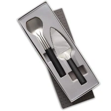 Rada Cutlery Pie A'La Mode Gift Set Black Handles Pie Server Knife Pie Cutter