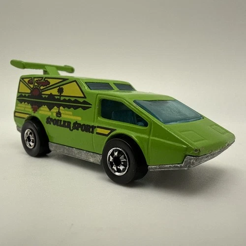 Vintage 1976 Hot Wheels Blackwall Spoiler Sport Green Van Flying Colors BW HK
