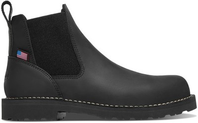 Danner Bull Run Chelsea 6'' Black Men's D Work Boots 15483