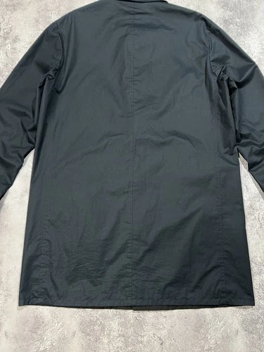 ⁠VTG Calvin Klein Collection Italy Reversible Coat Jacket Mens L 50 Dark Navy⁠ image 9