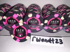 100 Jack Cincinnati Secondary $100 Paulson Poker Chips Clay Casino NEAR MINT