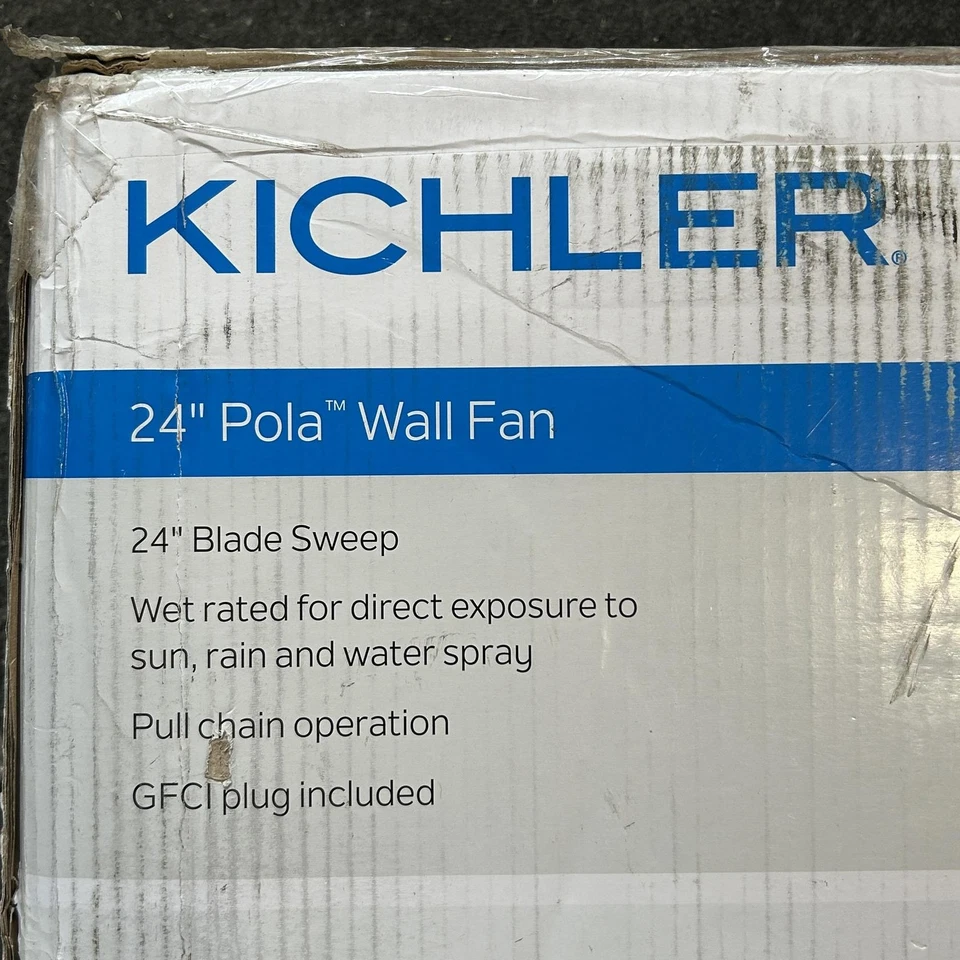 Kichler 339224SNB Wall Fan, 24", 24 Inch, Satin Natural Bronze - Image 2 of 4