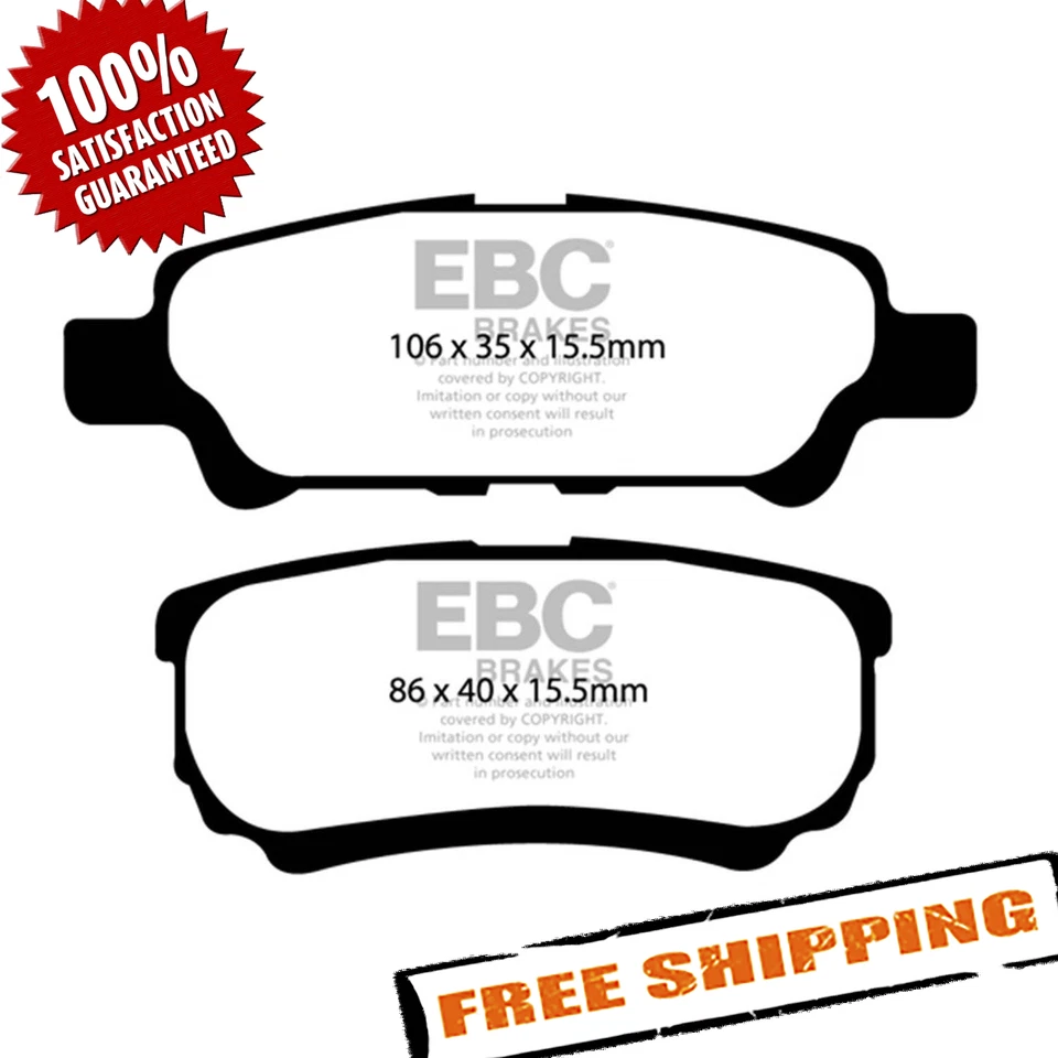 Pastillas de freno traseras EBC DP41563R Yellowstuff para Dodge Avenger 2008-2014 Foto 2 de 4