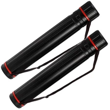 Extendable Poster Tube, Round Telescoping Art Drafting Expand from 30.3" to 52"