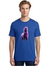 Purple-Llama Mens Graphic Tee, 100% Cotton, Casual Summer Wear