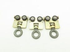 Trolly w #5000 Chicago 28 Eye Bolt Threaded 4 wheel Hard Nylon Lot of 3