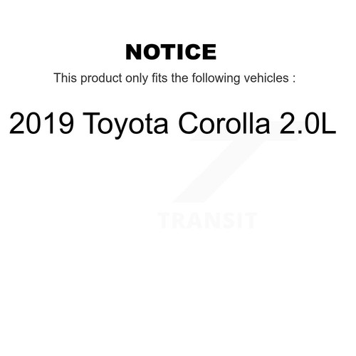 Front Rear Coated Brake Rotor Ceramic Pad Drum Kit (7Pc) For Toyota Corolla 2.0L - Picture 2 of 12