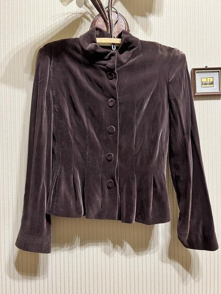 Damen Blazer Cacharel Braun Samt 36