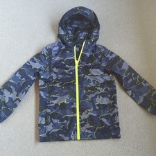 Joules Waterproof Jacket Age 9-10 Blue Sharks 