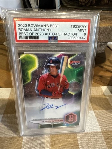 Roman Anthony 2023 Bowman’s Best Auto Refractor PSA 9