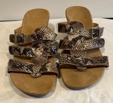 VIONIC NATURAL SNAKE PARK RADIA WEDGE SLIDES SIZE 8