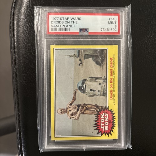 1977 Topps Star Wars #143 Droids on the sand planet — PSA 9