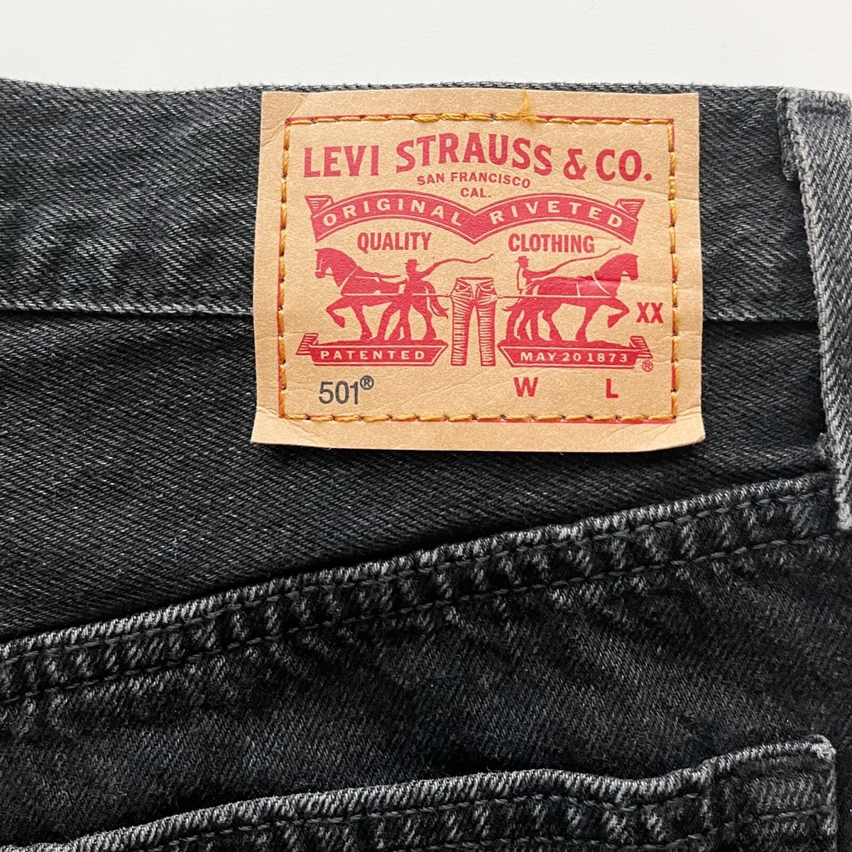 Levi's Shorts Women's 26 Lunar Black 501 Original Cutoff