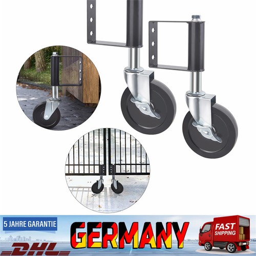 50KG 2 St??ck Tor R?der Schwerlast Gefedert Schiebetorrolle Laufrollen Lenkrolle