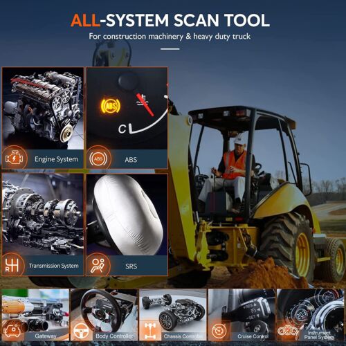 Construction Machinery Heavy Duty Truck Diesel Scanner Diagnostic Tool DPF Regen - Picture 3 of 9