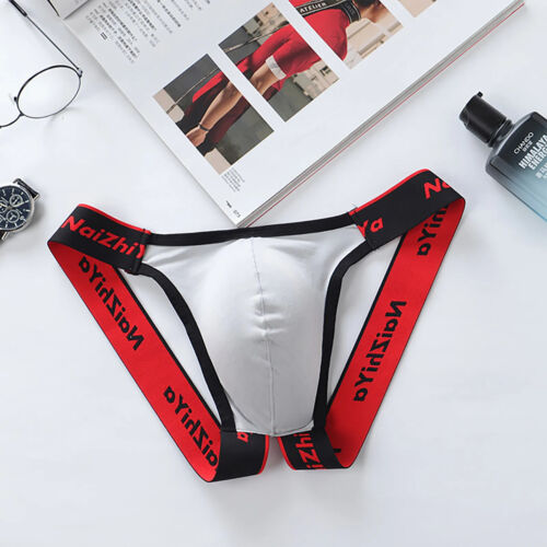 Herren Sexy Jockstrap Tanga Low-Rise T/G-String Offen Rücken Polyester Unterwäsche - Bild 8 von 25