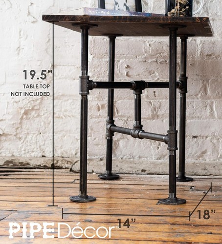 Turnpike Design End Table Legs - Customizable Rustic Pipe Kit for DIY Lovers - Picture 6 of 11