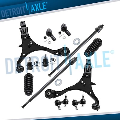 #ad 12pc Front Lower Control Arms Sway Bar Tie Rod for 2002 2003 2006 Honda CR V $129.51