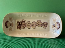 VINTAGE LOS ANGELES POTTERIES FRENCH BREAD BOWL SERVING DISH CALIFORNIA USA