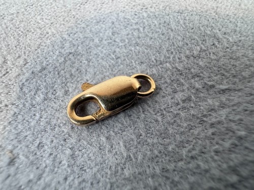 Cierre de garra de langosta de oro amarillo macizo 14K 585 9,50 mm x 3,80 mm (0,5 gramos) - Imagen 4 de 5