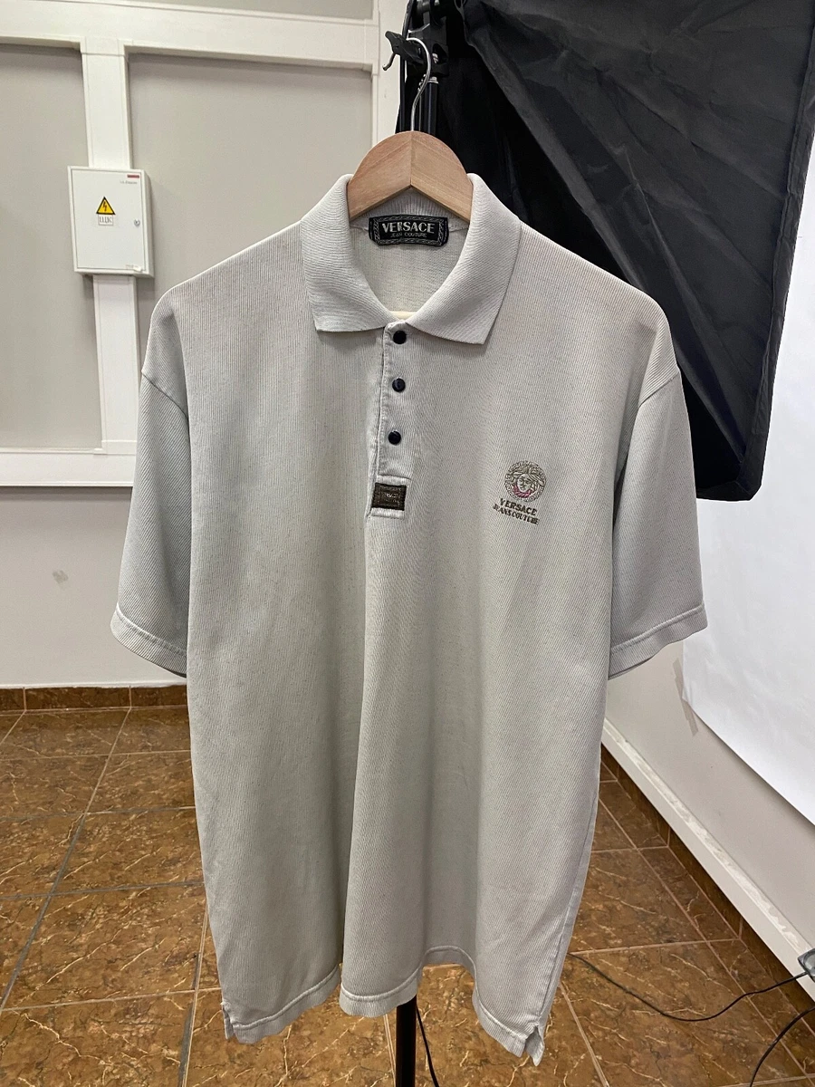Vintage 90s Versace Jeans Couture polo t-shirt Y2K rare hype size