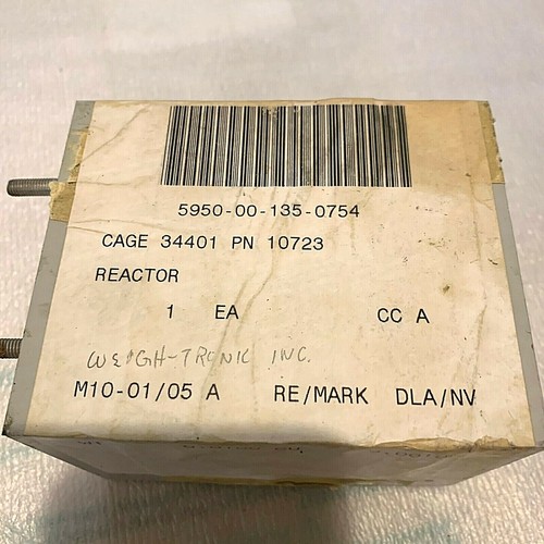 NOS Weigh Tronic Inc. TF4RX04YY VINTAGE REACTOR RELAY NSN 5950 00 135 0754 - Picture 4 of 5