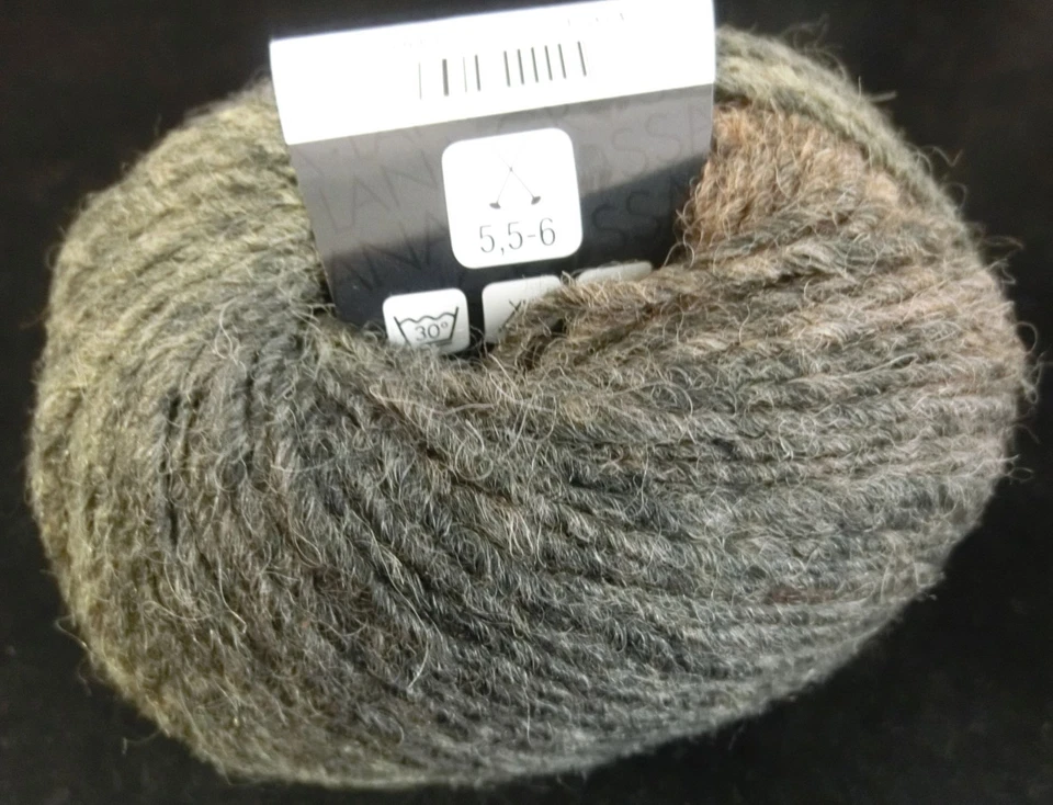 (99 €/kg): 50 Gramm VARIO von Lana Grossa, Farbverlauf, Braungrautöne #3218 - Bild 2 von 2