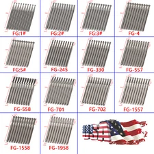 10pcs Dental FG Burs High Speed Handpiece Round Carbide Tungsten Steel USPS DL