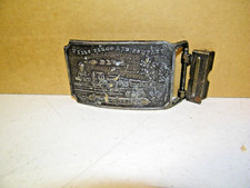Vintage 60s-70s Wells Fargo and Company South Dakota Brass Belt Buckle