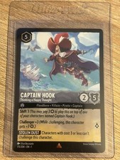 Disney Lorcana TCG - Captain Hook Thinking Of A Happy Thought 175/204 RARE