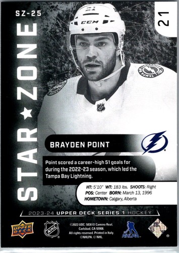 2023-24 UPPER DECK SERIES 1 STAR ZONE INSERT YOU PICK / YOU CHOOSE - Picture 15 of 17