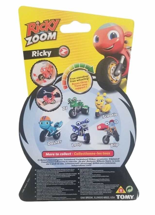 Ricky Zoom & DJ 2 Pack – 3-inch Action Figures – Free-Wheeling, Free  Standing Toy Bikes for Preschool Play, Multi