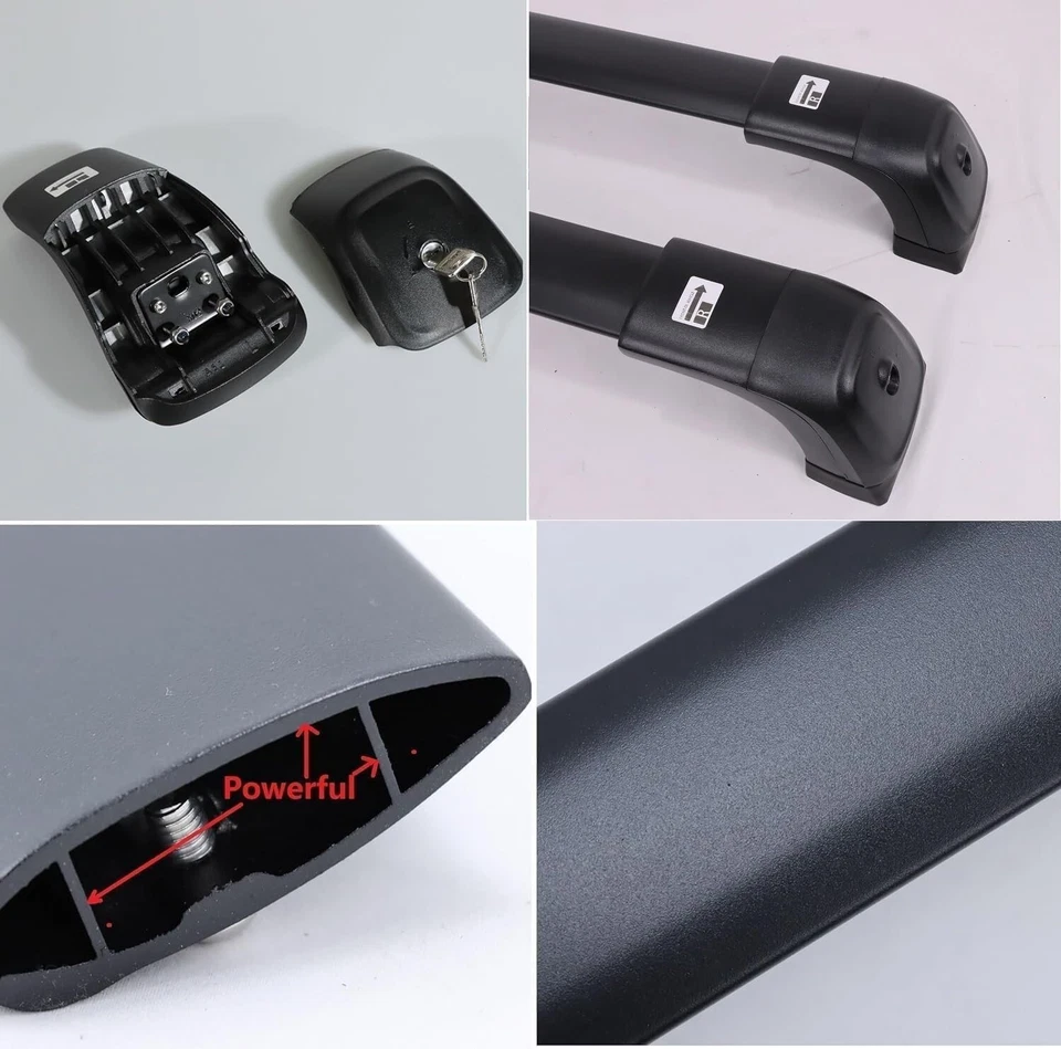 Barras transversales de techo 260 lb para Jeep Grand Cherokee 2011-2021 riel de equipaje Foto 2 de 4