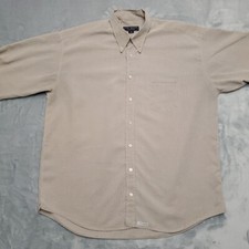 Ted Baker Shirt Mens XL Beige Textured Long Sleeve Button Up Casual Four London