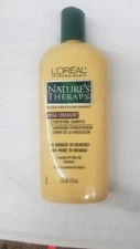 Loreal Natures Therapy Mega Strength Fortifying Shampoo 12 Oz NEW