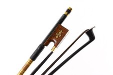 New 4/4 violin Bow Carbon fiber Top grade Snakewood Frog Black Bow hair bow-091