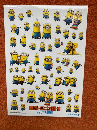 Libro de prensa del programa MINIONS Japón + juego de pegatinas PIXAR Disney Pixar Steve CARELL - Imagen 3 de 12