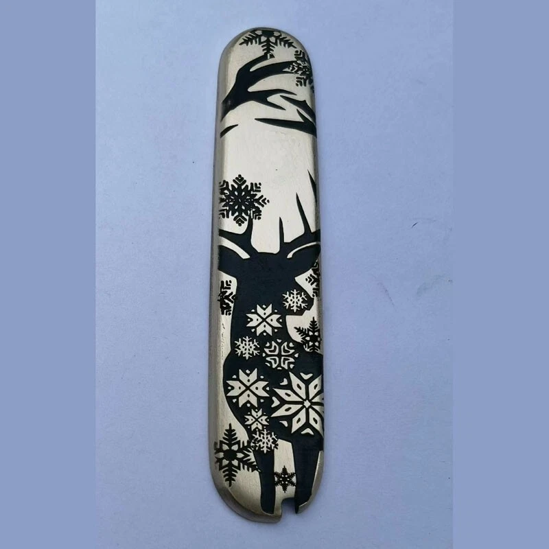 1 пара сделанных на заказ весов с ручкой из чистой латуни для 91 мм Victorinox Swiss Army - Изображение 3 из 3