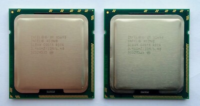 Matched Pair Intel Xeon X5690 3.46GHz 6.4GT/s 12MB 6 Core 1333GHz SLBVX CPU