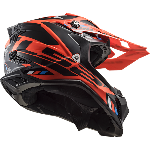LS2 MX 700 EVO Subverter Stomp Fluo Orange MX Helm Crosshelm Motocross Enduro - Bild 2 von 30