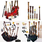 Great Highland Bagpipes Full Size Various Tartans with Chanter Tutor Book & Bag
