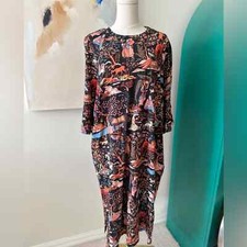 RHODE Misnight Garden Print Knit Dress