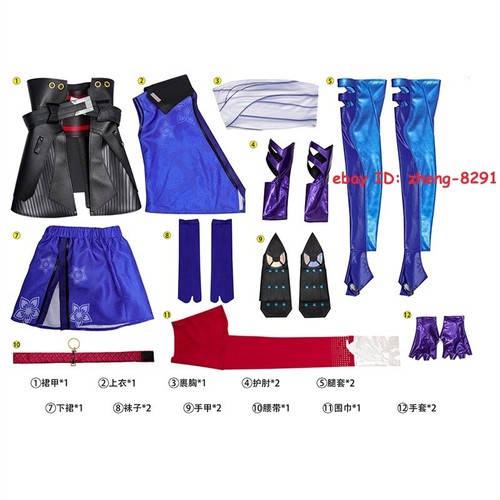 Game Marvel Rivals Psylocke Cosplay Costume Outfit Halloween Full Set Dress Suit - Picture 24 of 26