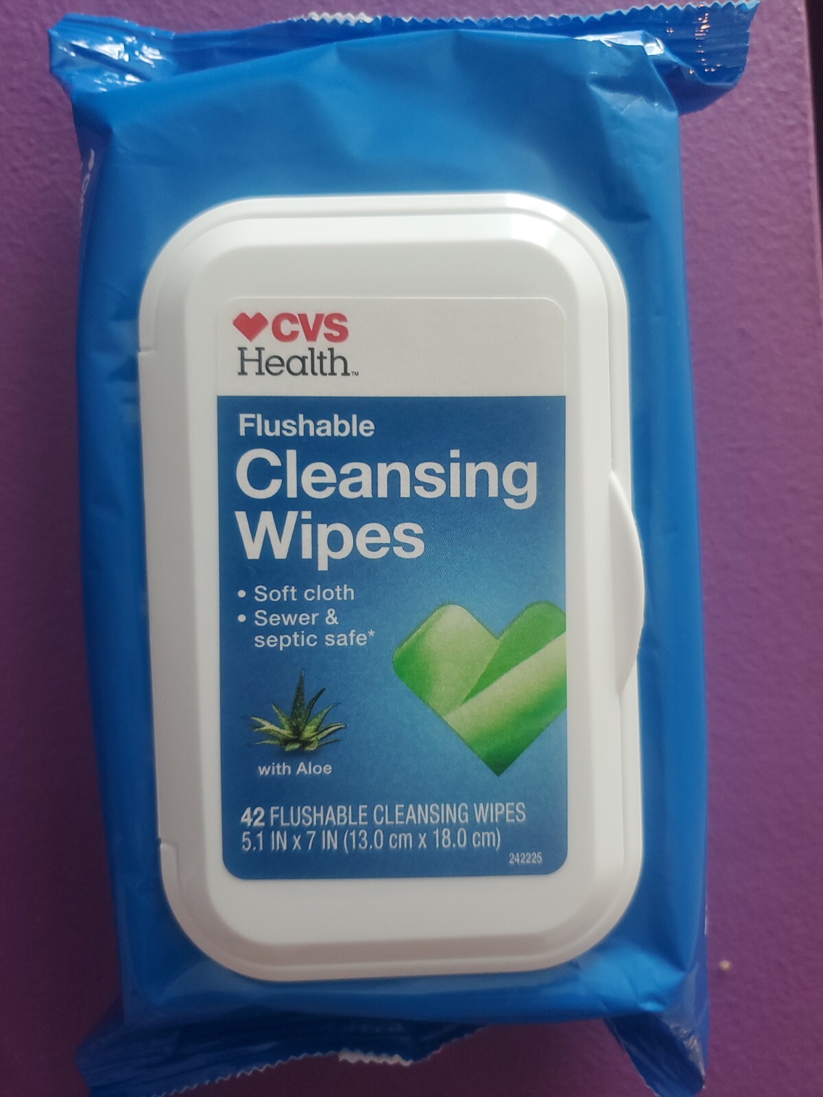 CVS Health Flushable Cleansing Wipes With Aloe 42 Count for sale online ...