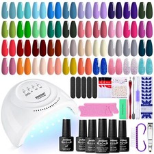 Kit De Esmaltes Para U as En Gel Con Uv Luz 36 LED Lampara Profesional Oferta Us