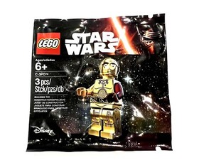 LEGO Star Wars: C-3PO (5002948) New Lot Of  5 Polybags Rare Red Arm Droid Promo