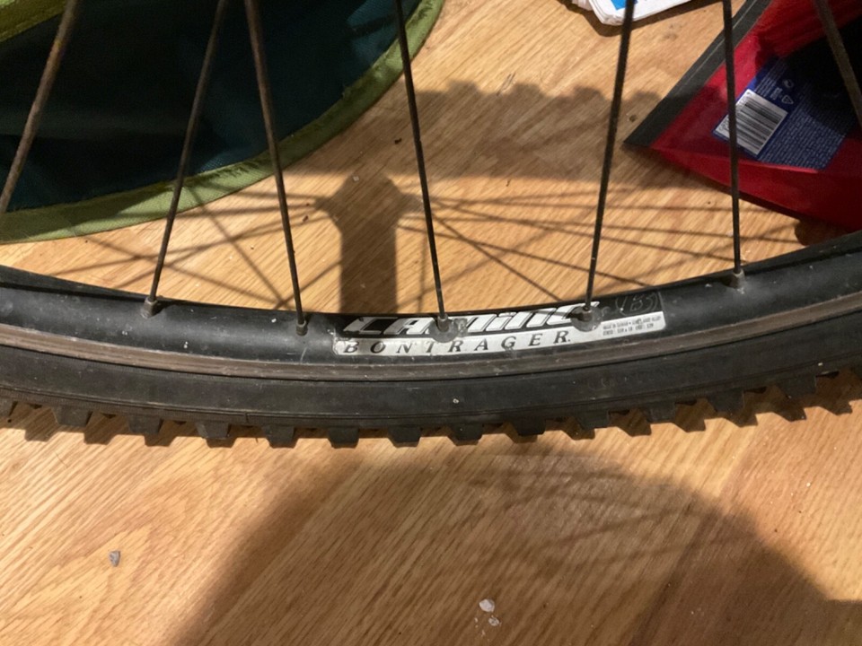 Retro mountain bike wheels 26" used with tyres and cassette eBay