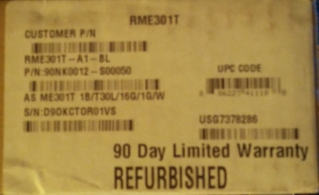 Asus Memo Pad Me301t A1 Bl Nvidia Tegra 3 1gb Ram 16gb Emmc 10 1 Android Blue For Sale Online