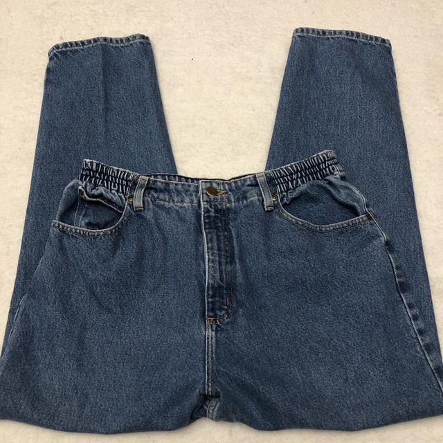 LL Bean Women's Flannel Lined Petite Jeans Size 12 P Relaxed Original