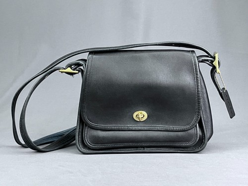 Vintage Coach Rambler Legacy Crossbody Bag 9061 Black Glove Leather 2002 (411) - Picture 2 of 24